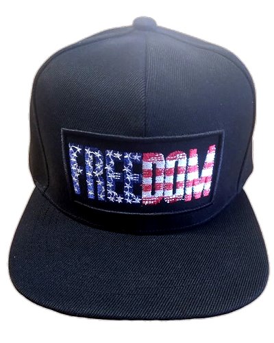 Freedom (United States flag) embroidered cap